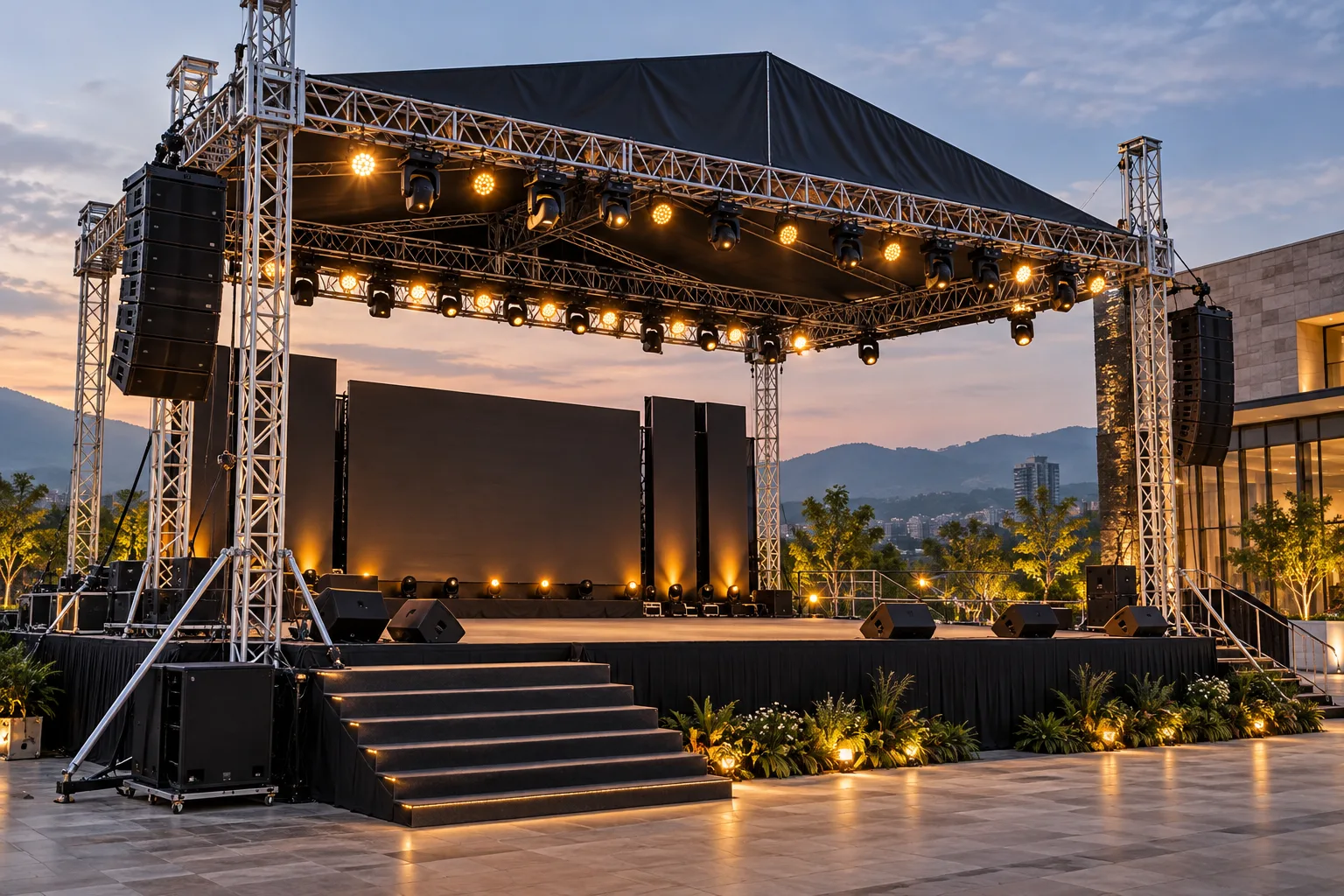 Panggung dan rigging untuk event